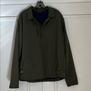 Peter Millar Crown Crafted Olive Insulated Pullover